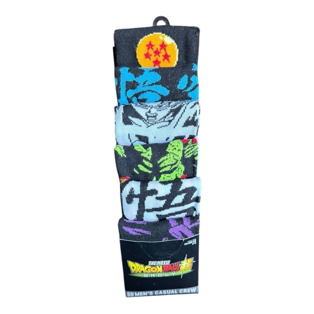Bioworld Black and Blue Crew Socks with Graffiti Design